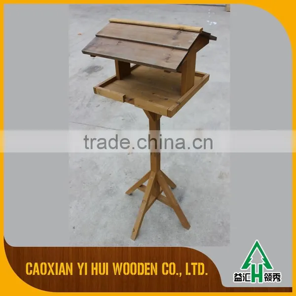 Wooden Bird House/ Garden Bird Cage for Birds With Stand photo-2