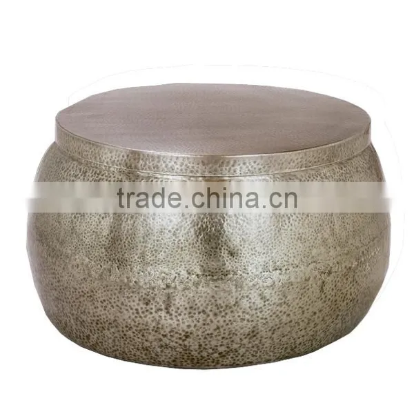 Copper Hammered Side Table photo-6