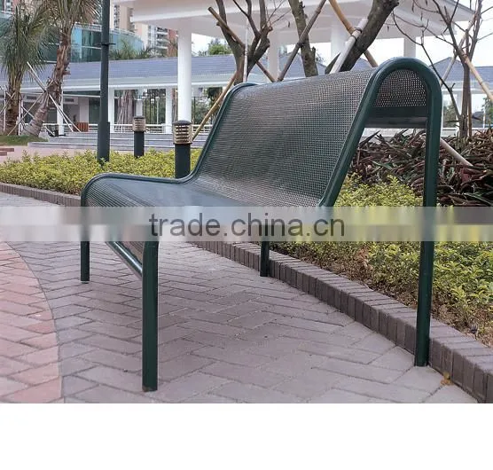 Decorative Comfortable Metal Outdoor Bench photo-6