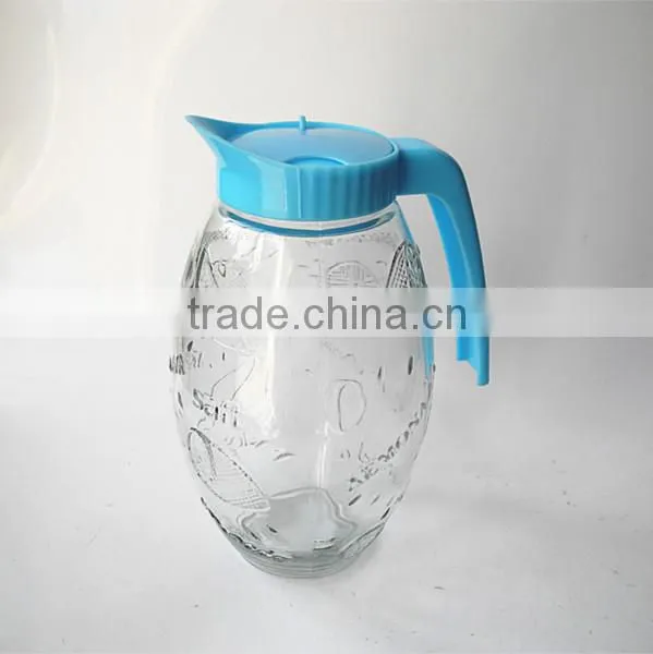 Wonderful Time Lemonade Collection Glass Pitcher Cup Set WITH HANDLE photo-4