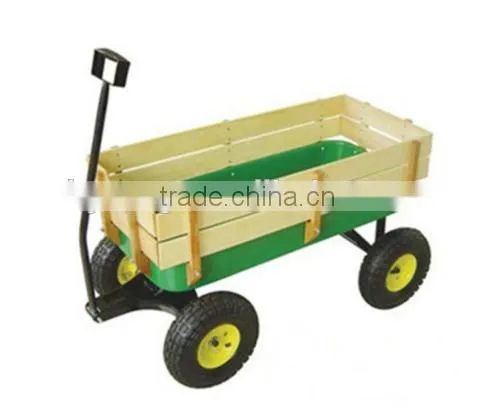 Kid's Wooden Wagon Garden Tool Cart TC1801 photo-4