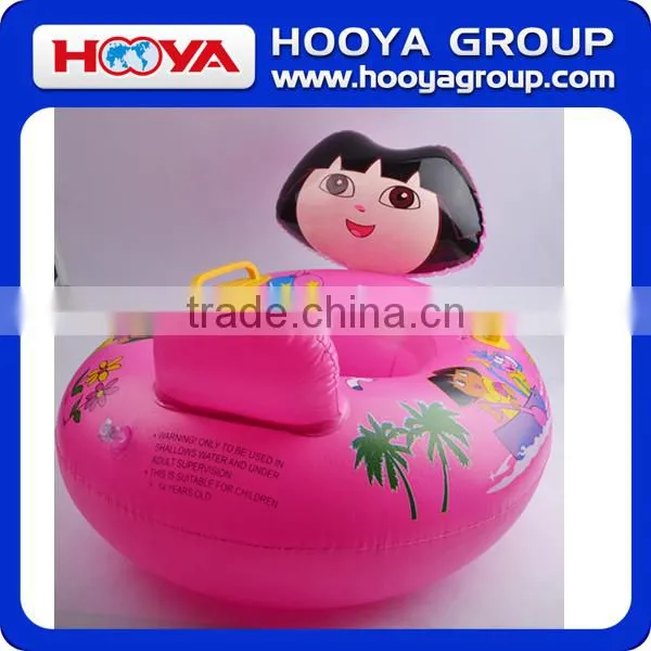 TY86818 Lovely Thick Popular Girl Design Inflatable Boat Swimming Ring photo-2