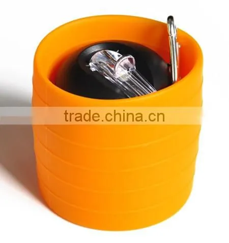 Hot Water Collapsible Silicone Squeeze Water Bottle Silicone photo-3