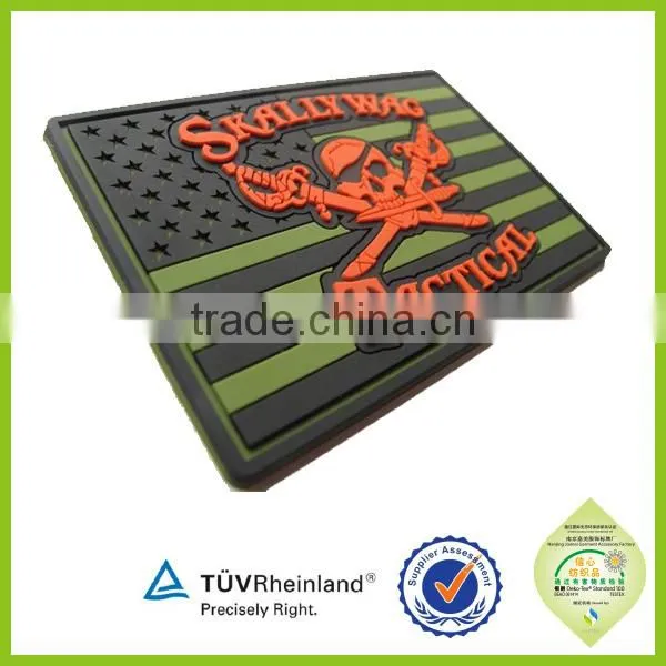 Customized 3d Logo Soft Pvc Silicone Patch Morale photo-5