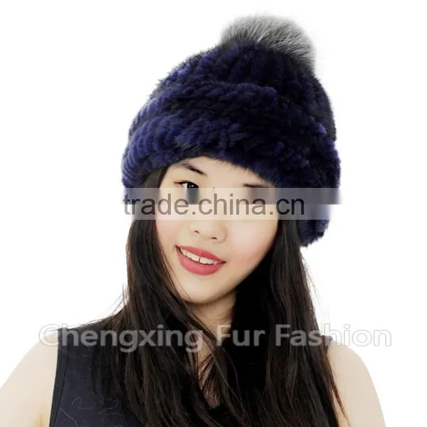 CX-C-239 Sunlight Mink Fur Hand Knitted Funny Hat photo-4