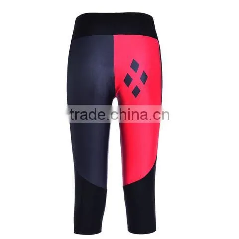 2017 Top Quality Women's Custom Logo Compression Short Tights With Pocket photo-3
