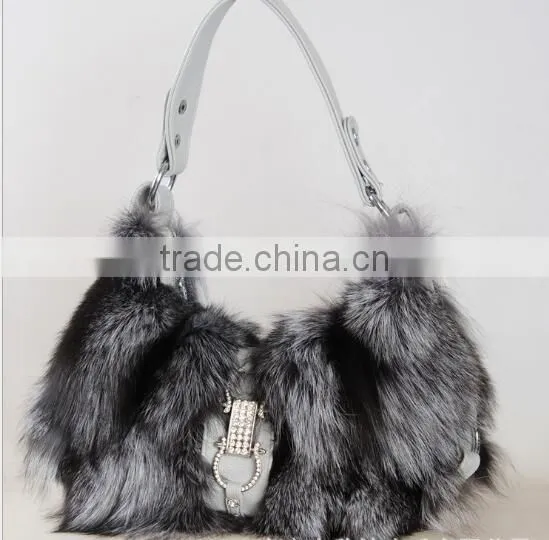 Real Fox Fur Fashion Women Hand Bags photo-5