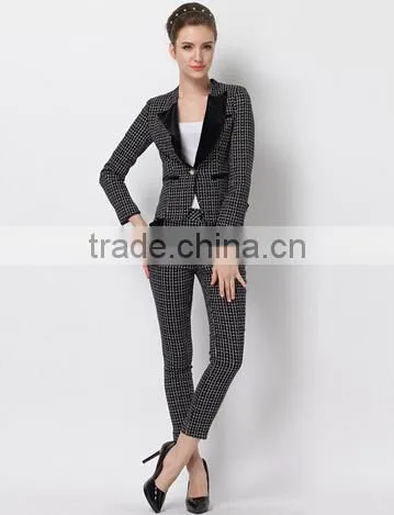 DY1224W Hot Sale Ladies Blazer and Pants Set Ladies Suits and Outfits photo-2