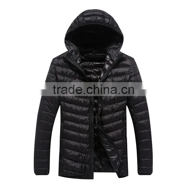 H1005 Mens Fashion Hooded Ultralight Down Jacket photo-2
