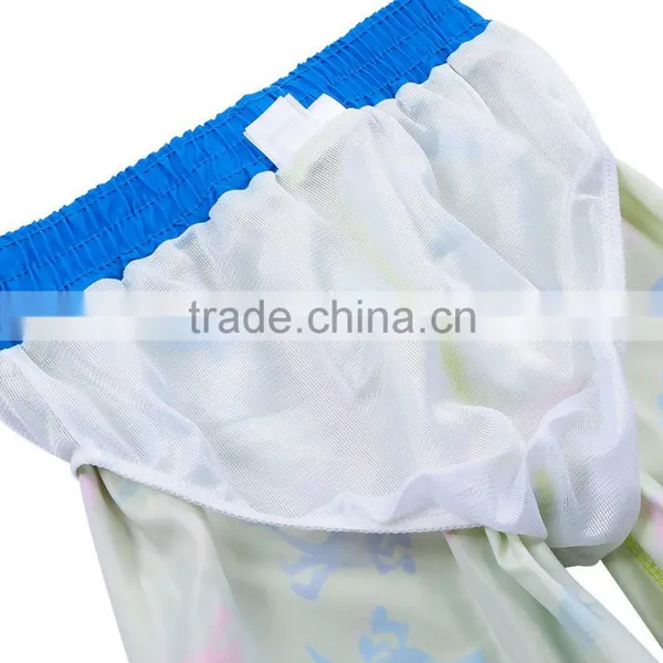 High Quality Kids ClothingCrabs Printing Color Blocks Boys Shorts With Four Eyelets Drawstring photo-6