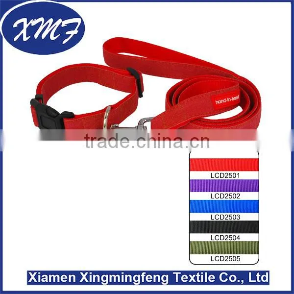 Nylon webbing Material Adjustable Pet Collar and leashes