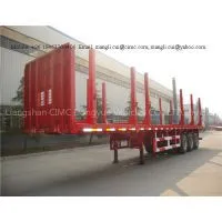 3 Axles Wood Timber Loader Trailer photo-2