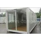 EPS Sandwich Panel 20ft Glass Prefab Homes , Modular Container House For Shelter