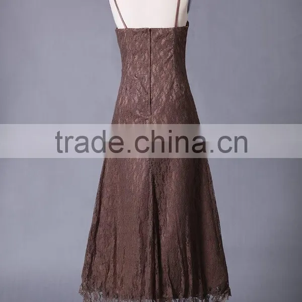 Middle Length Girlish Satin Bridesmaid Dress Party Dress ED 133 photo-2