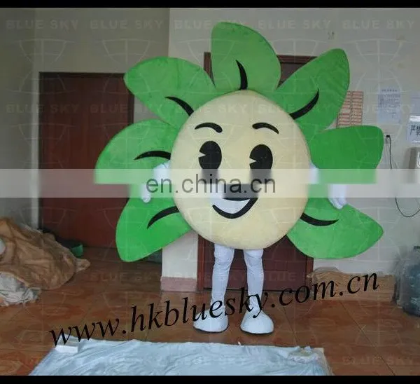 2013 Green Leaves Flower Mascot Costume