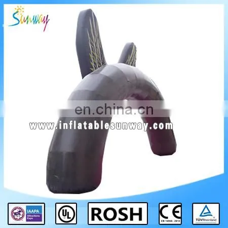 New Design Attractive Eagle Black Inflatable Arch for Advertising photo-3