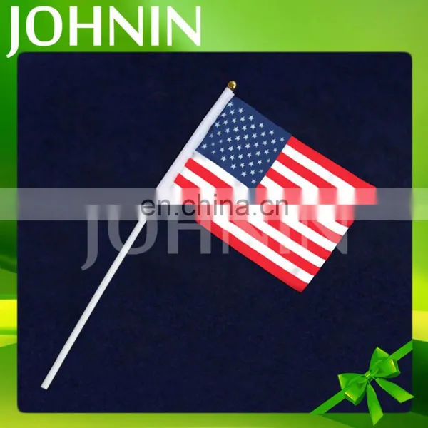 Flag Manufacturer Polyester Custom Plastic Hand Flag Sticks photo-2