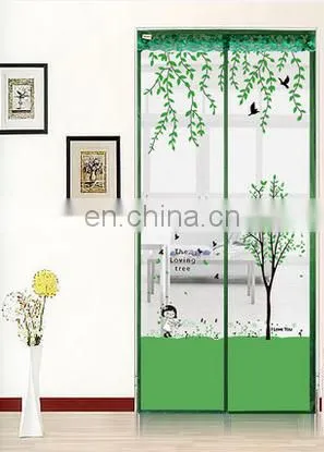 Hot-Sales of 2 Pcs Long Soft Magnetic Screen Door Curtains For Living Room photo-5