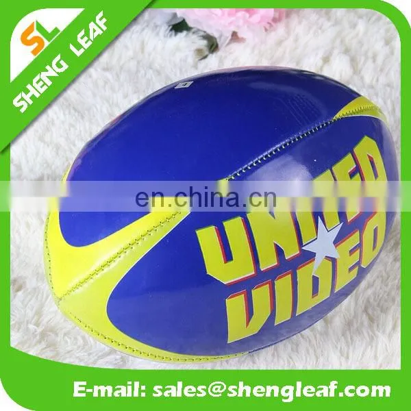 Standard Size and Weight Machine Sewn Cured Rubber Rugby Ball photo-5