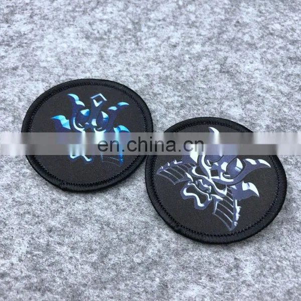 Embroidery Woven Sublimation Printing Marrow Border Patches Sew on or Iron on Badges Patches photo-6