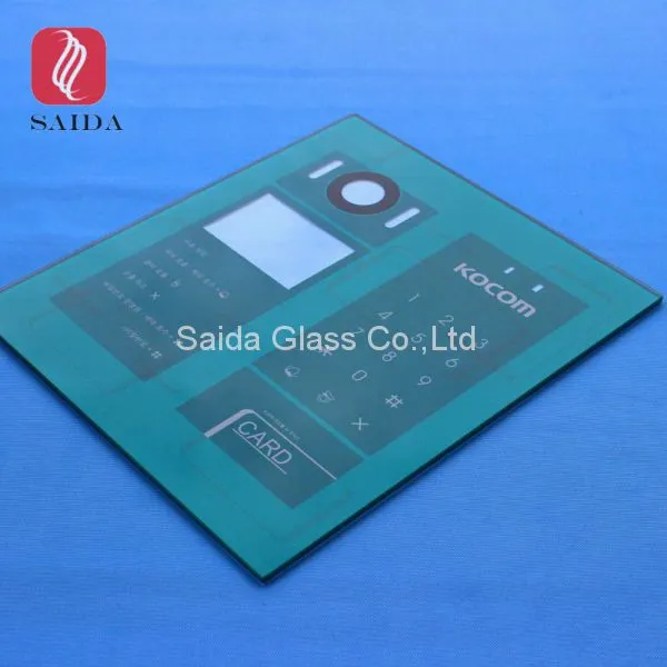 Custom 4mm Silk Screen Tempered Glass Panel for Door Card Access System photo-5