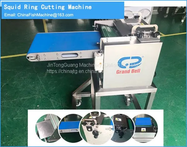 Squid Skinning and slicing processing machine