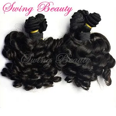 100% Natural Remy Human Hair Weaving Bundles Extensions Fumi Curly photo-3