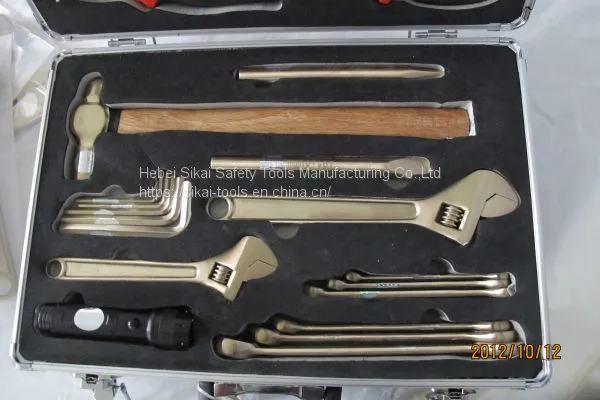 26pcs Hand Tools Set Non Sparking Safety Tools for Oil Gas photo-3