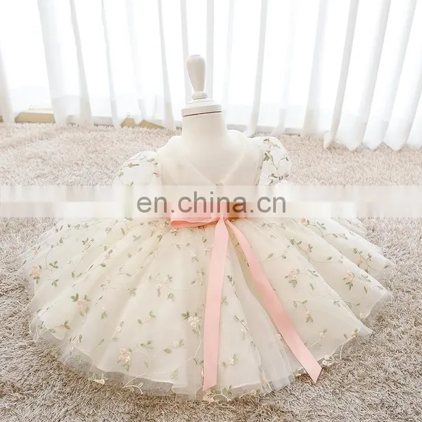 Spain Kids Dress for Girls Princess Birthday Party Dresses Baby Girl Embroidery Wedding Costumes Kids Christmas Clothing photo-2