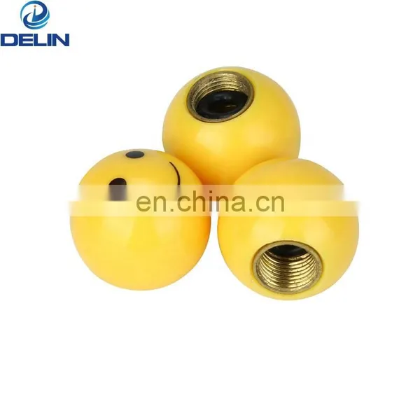 Cars Smile Happy Face Expression Ball Shape Wheel Tyre Tire Valve Stems Caps Valve Cover photo-4