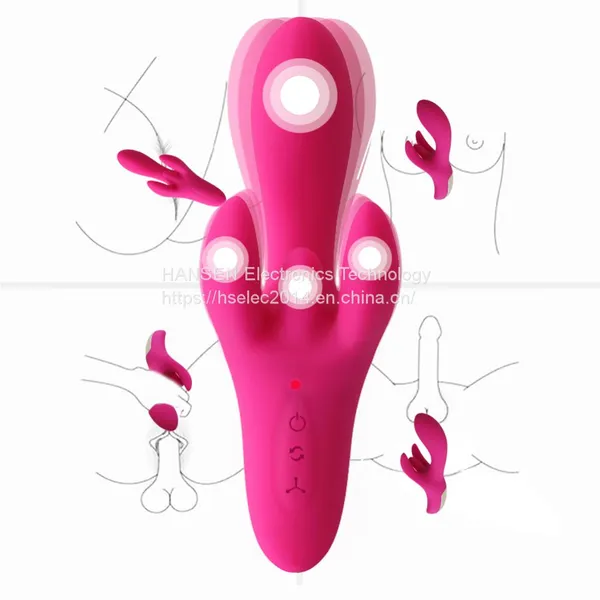 4 Motor Sex g Spot Vibrator Clitoral Stimulator Sex Toys for Female photo-2