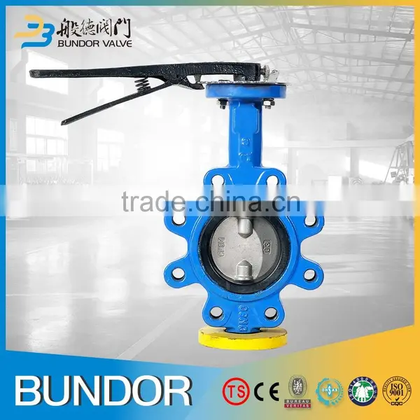 Casting Iron Manual Operated Lug Type Two Pieces Stem Butterfly Valve Without Pin photo-2