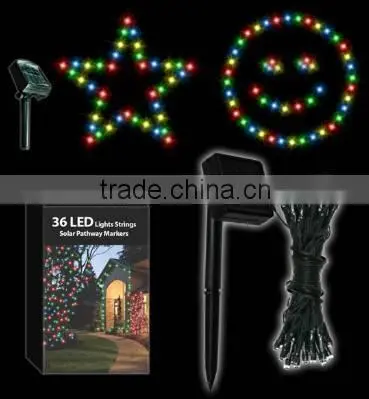 36L 5.5m LED Solar Light String, Holiday Decoration Light photo-3