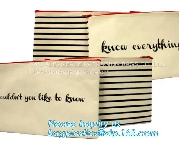 Professional Cosmetic Bag Canvas Zipper Pouch Wholesale, Private Label Makeup Bag, Canvas Bag With Zipper Bagplastics photo-2