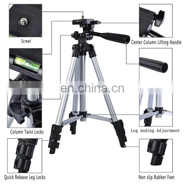 3110 Lightweight Tripod 3110 Camera Tripod Stand for Phone, Ring Light With Tripod Smartphone photo-3