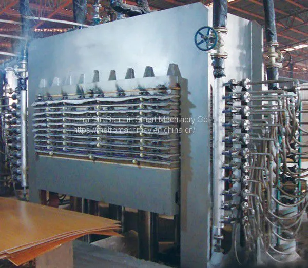Woodworking Plywood Multi-layer Hydraulic Hot Press Machine With Loader and Unloader Line photo-2