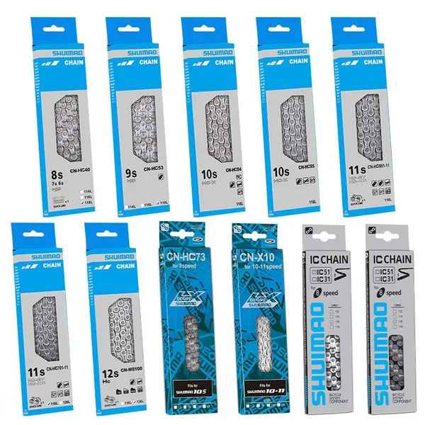 Cheap Mountain Bike Shuimao Transmission Chain 116L Bicycle Chain 8/9/10/11/12/24/27/30 Speed Chain With Magic Buckle photo-5