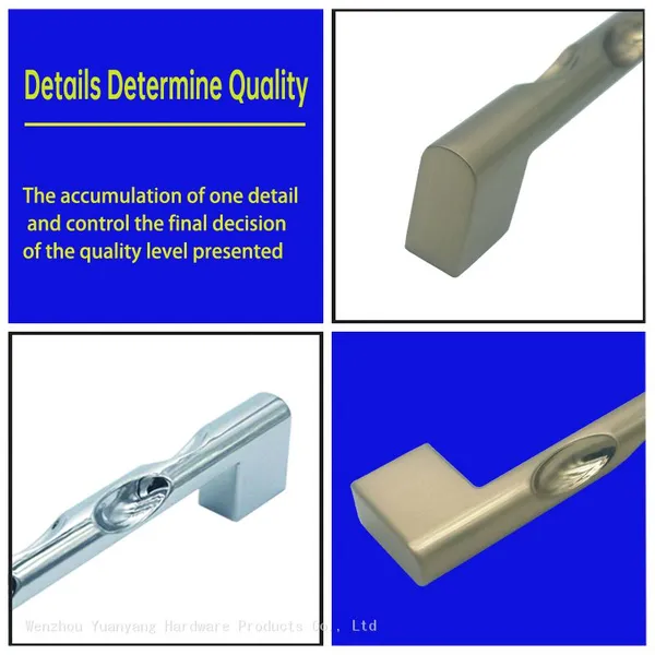 Modern Kitchen Gold Furniture Cabinet Handle, China Furniture Hardware Supplier Brushed Nickel Cabinet Handles photo-4