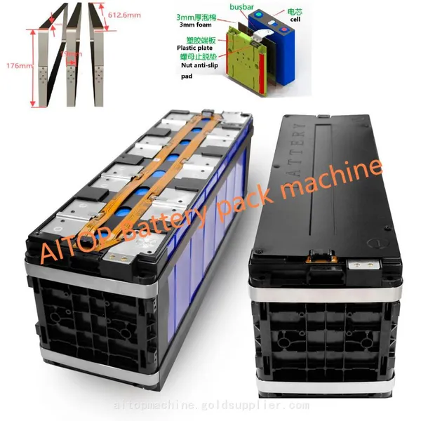 Aitop Prismatic Battery Stacking Strapping Pressing Machine for Prismatic Battery Automatic Assembly Line photo-3