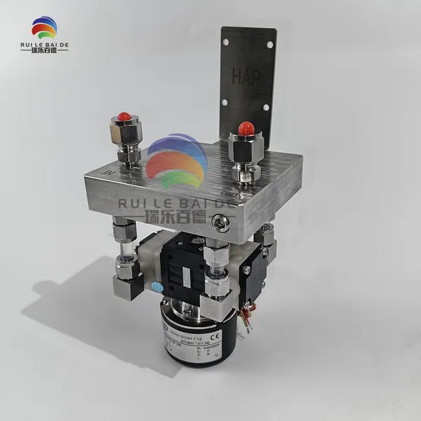 Best-selling HAP double-head pump with a bracket, model NT04685-HB600, is a corrosion-resistant diaphragm pump suitable for inkjet printers.