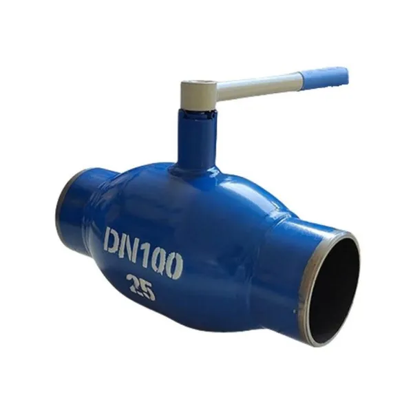 PN25 DN100 Welded Ball Valve PTFE Seat Lever Ball Valve Air Actuated Ball Valve