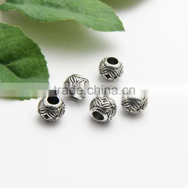 New Style Anti-silver Big Hole Zinc Alloy Loose Beads,Chain Bracelets Accessories photo-5