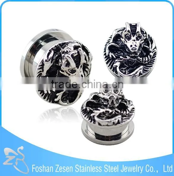 Competitive Price Stylish Body Jewelry Medical Steel Casting Anchor Ear Plugs photo-4