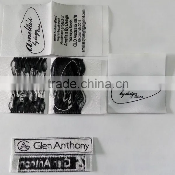 Wholesale Custom Clothing Woven Label of High Density photo-5