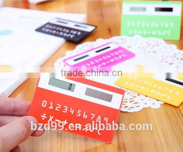 Promotional Gift Solar Power and Card Shape Mini Scientific Calculator / Electronic Gift Logo Custom Printed OEM Manufacturer photo-4