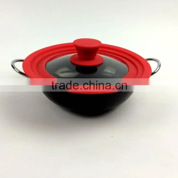 Universal Deckel,glass Pot Lids,Silica Gel Glass Cover,Pot Lids,General Glass Cover ,silicone Pan Cover photo-6