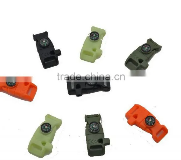 2015 New Arrived Compass Plastic Fire Starter Buckle for OEM Paracord Bracelet Quality Choice photo-6