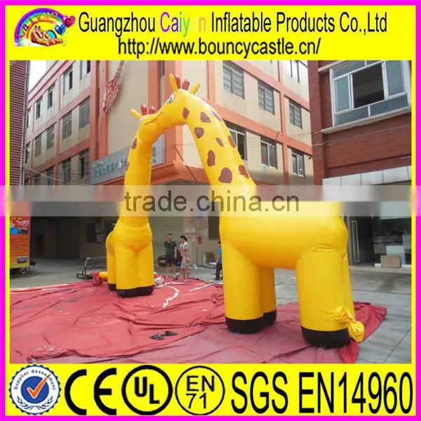 Inflatable PVC Material Giraffe Arch Door photo-3