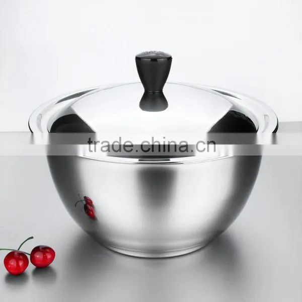 Dinnerware Heat Resistant Stainless Steel Bowl With Lid as Seen on tv photo-3
