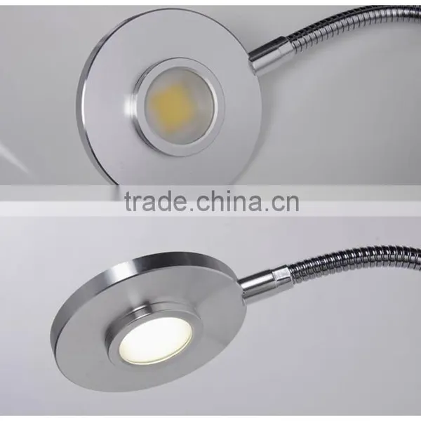 Aluminum Silver Color LED Wall Lamp Withflexible Gooseneck /Hotel Table Lamp photo-2